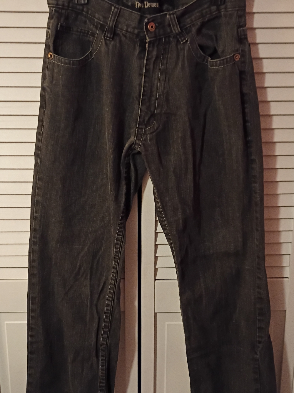 Five Element Men’s Black Straight Jeans